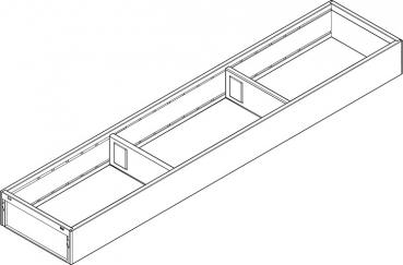 AMBIA-LINE Rahmen, für LEGRABOX/MERIVOBOX Schubkasten, Stahl, NL=650 mm, Breite=100 mm, ZC7S650RS1